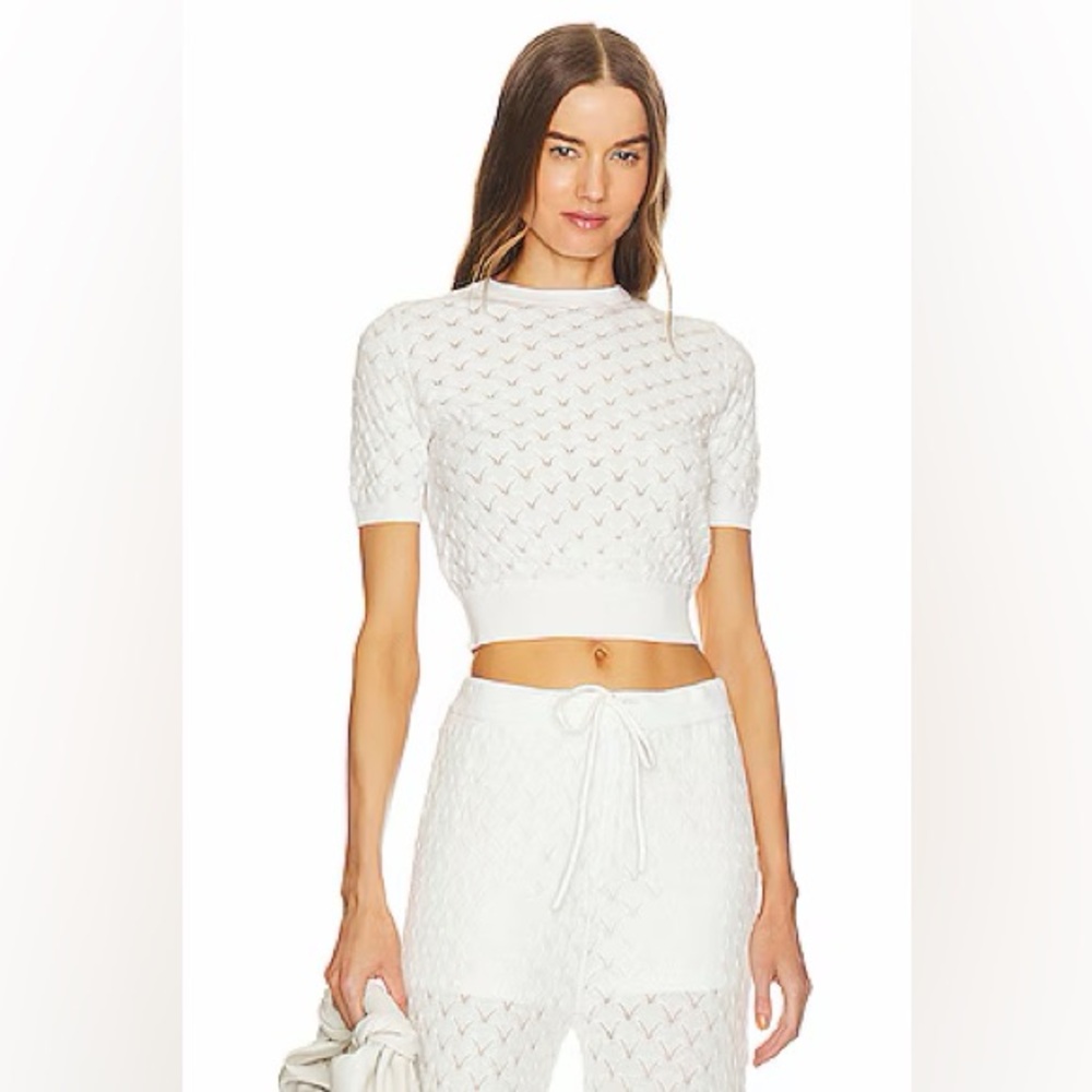 New Amanda Uprichard Euclid Top in White, Size XS